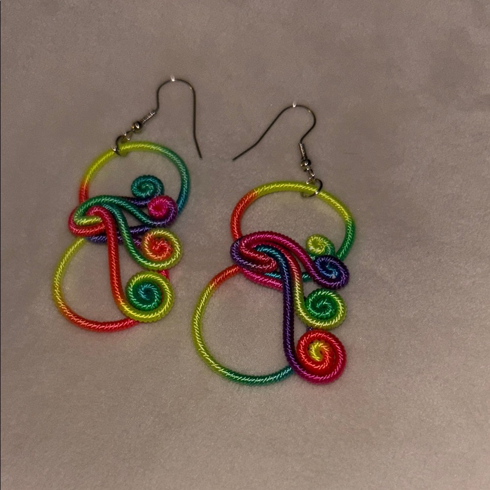 Colorful Swirl Earrings new